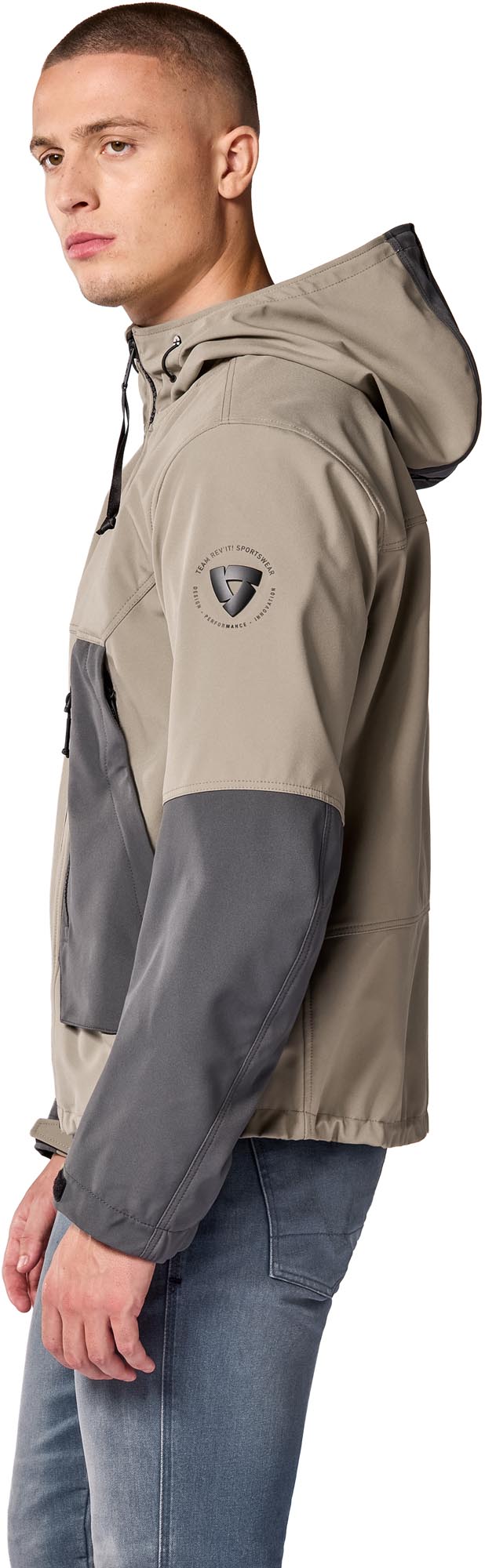 Revit Boson Motorrad Textiljacke sand/grau L Abbildung 5