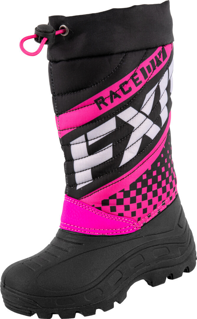 FXR Boost botas impermeáveis Youth Snowmobile preto/rosa 32 Figura 1