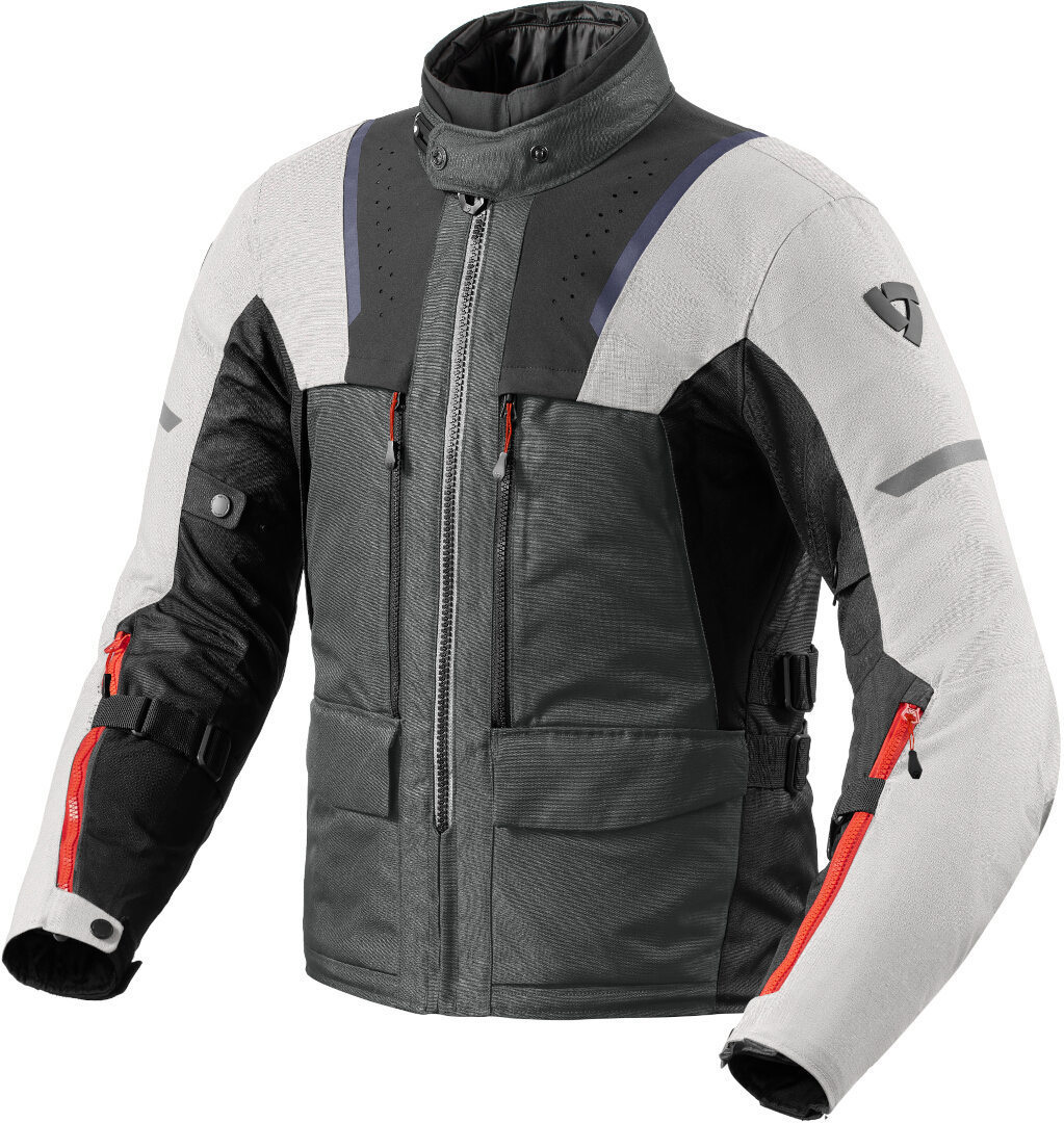 Revit Offtrack 2 H2O Motorcycle Textile Jacket silver/anthracite L Figure 1