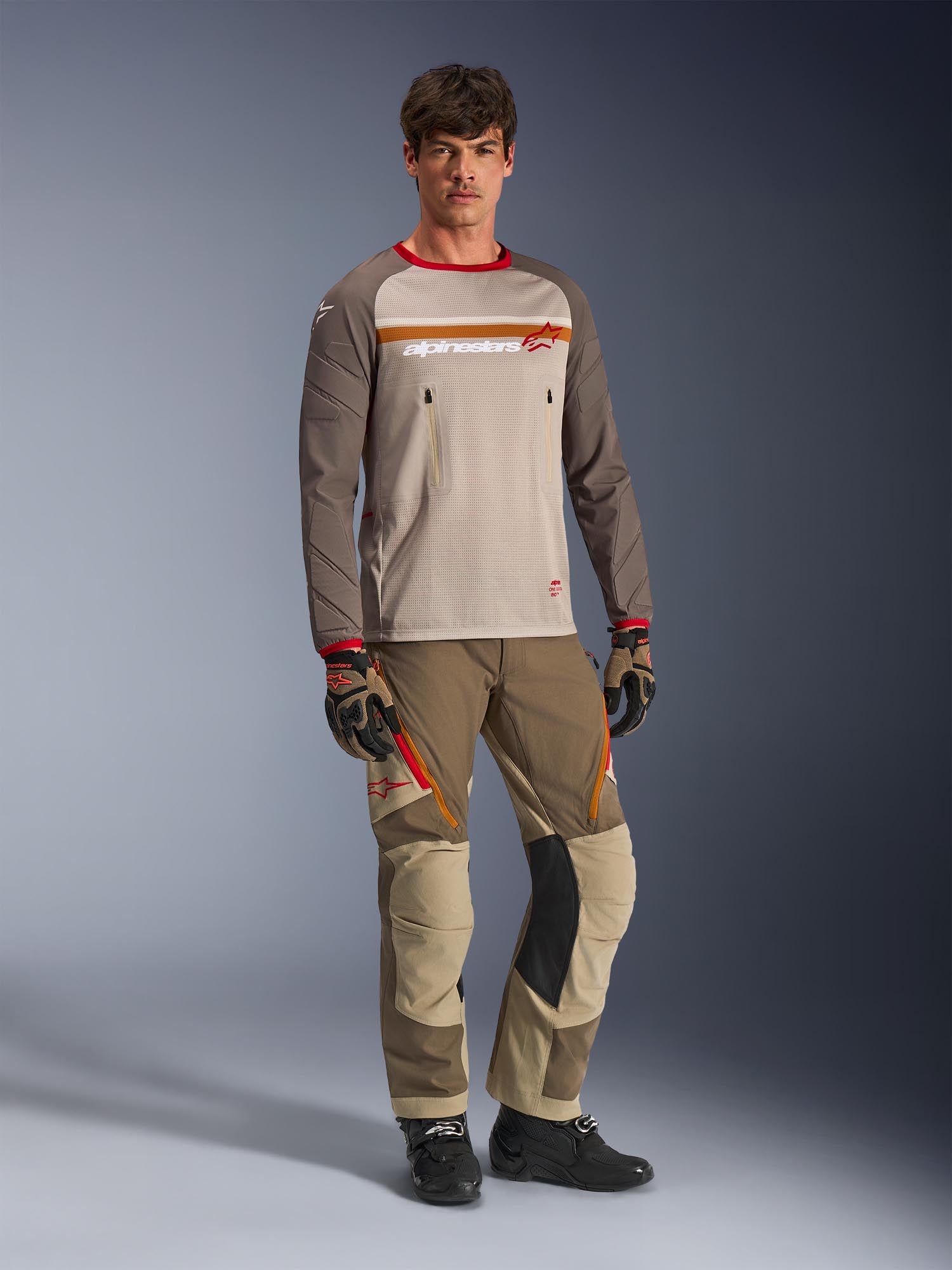 Alpinestars Maxdura Dual Motocross Jersey grey/brown 3XL Figure 6