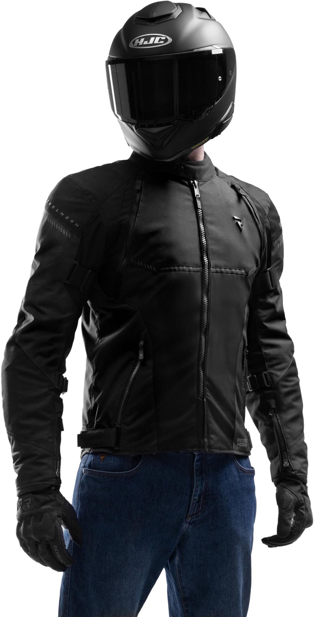 Rebelhorn Swift waterproof Motorcycle Textile Jacket black 5XL Figure 3