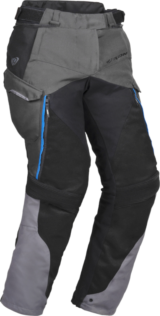 Ixon Eddas Pantaloni textile pentru motociclete pentru doamne Negru/antracit/albastru M Figura 3