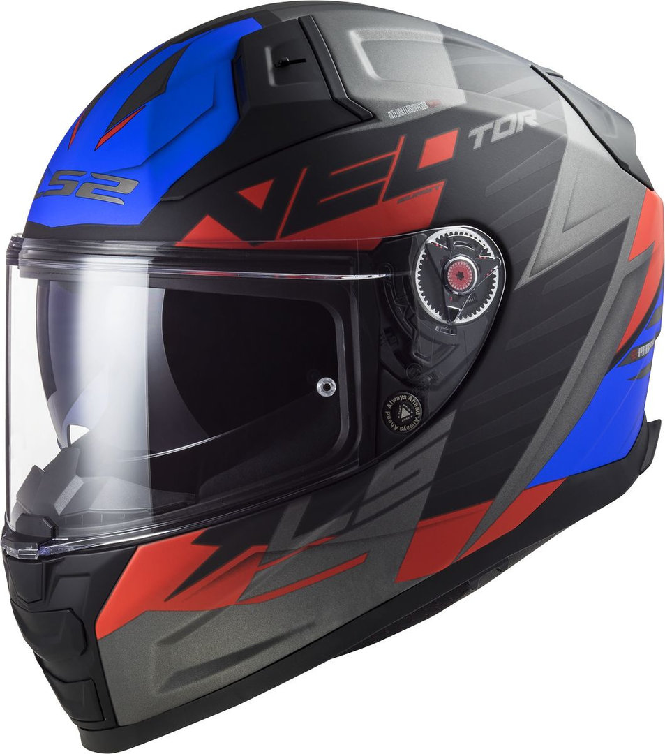 LS2 FF811 Vector II Absolute Helm schwarz/rot/blau XL (61/62) Abbildung 1