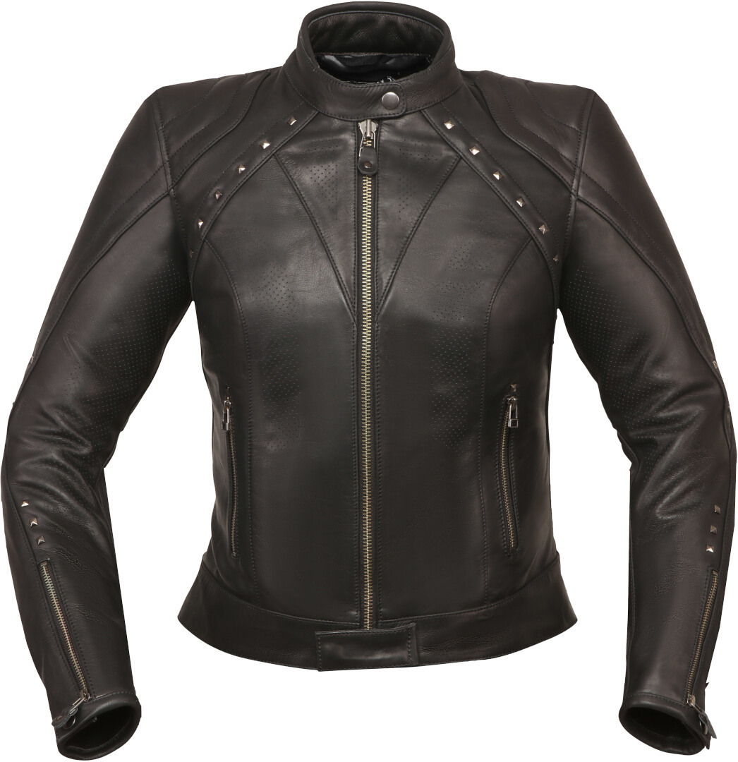 Modeka Jessy Gem Chaqueta de cuero para damas negro 44 Figura 1