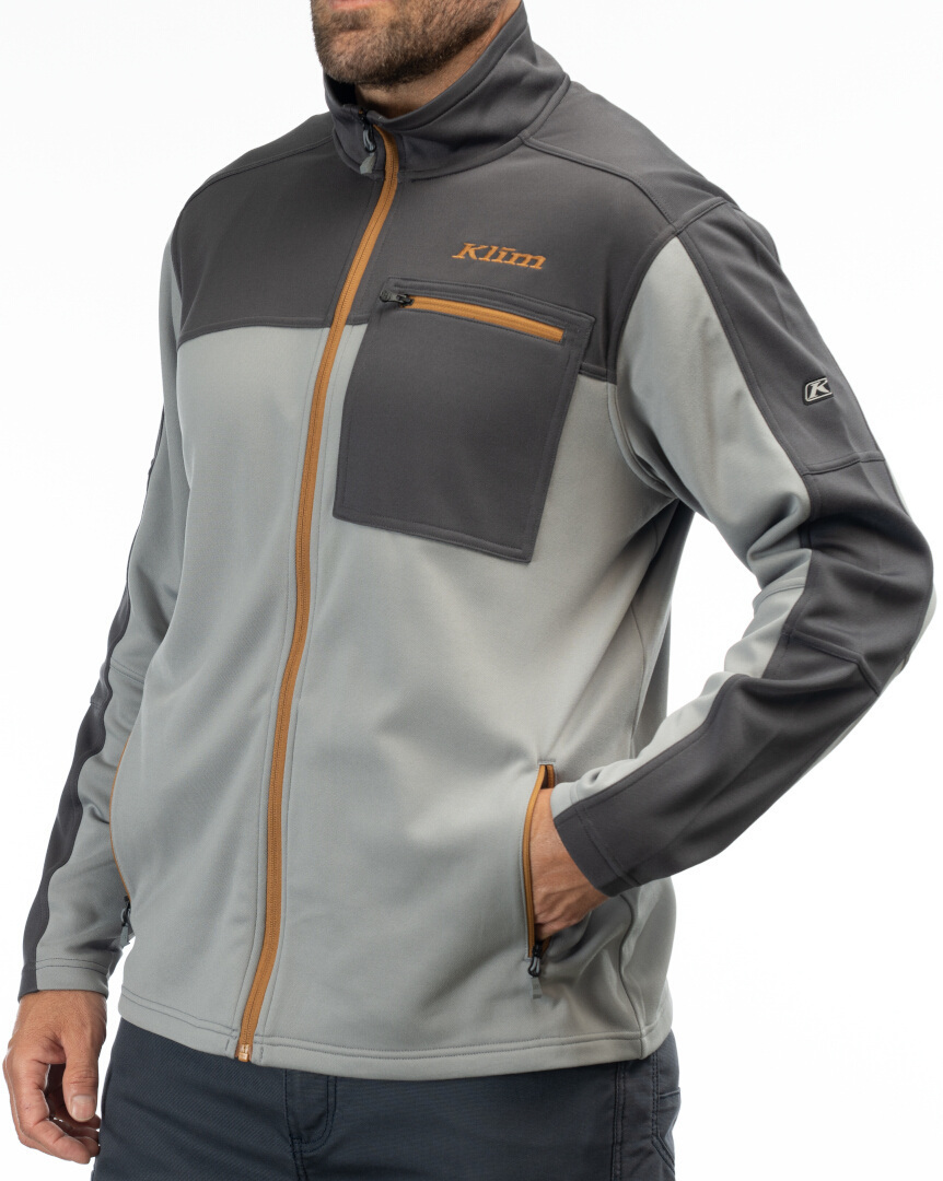 Klim Glacier Fleece Jacke dunkelgrau/hellgrau 3XL Abbildung 4