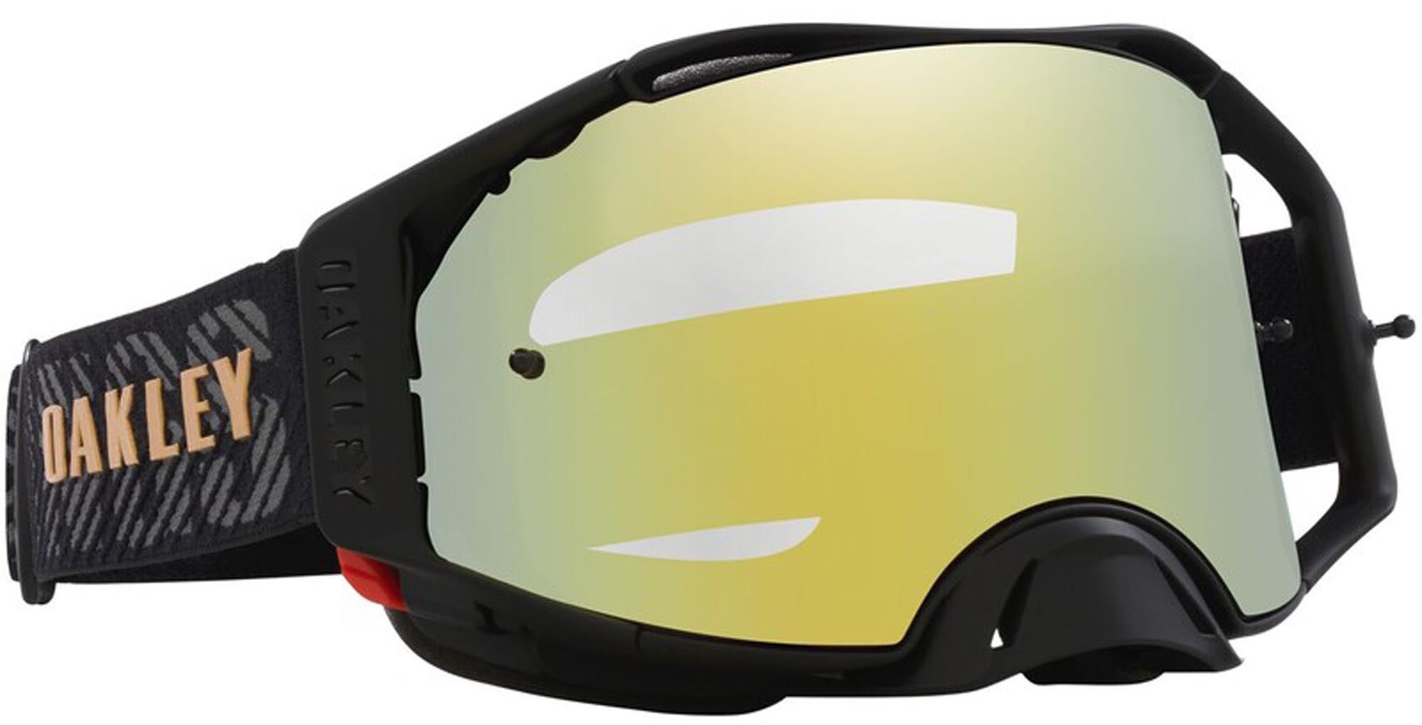 Oakley Airbrake Herlings Signature 24K Gouden Iridium Motocrossbril Figuur 5