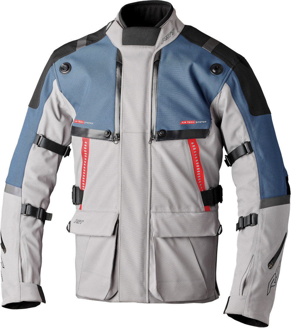 RST Pro Series Vulcan Motorrad Textil Jacke silber/blau 4XL Abbildung 1