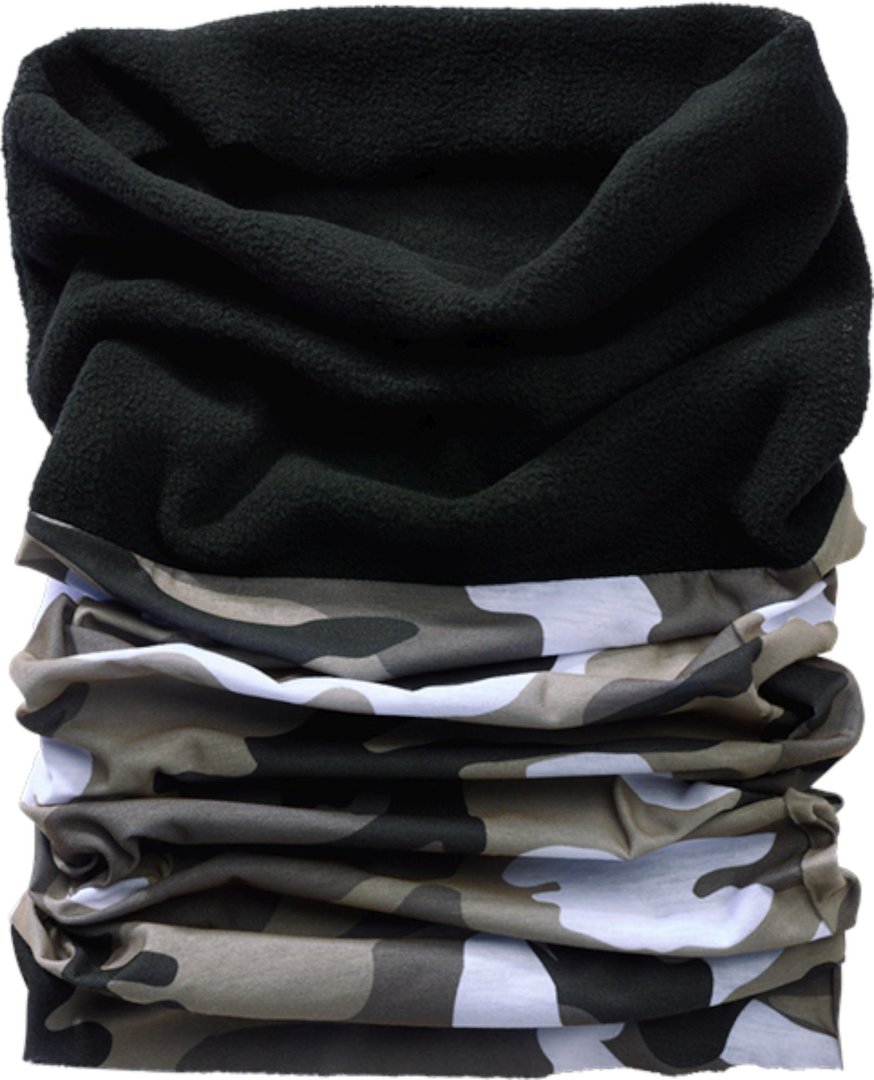 Brandit Fleece Multifunktionella huvudbonader svart/grå/vitt Figur 1