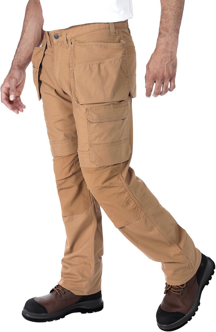 Carhartt Relaxed Straight Steel Rugged Flex Ripstop Double-Front Cargo Pants brown 38/30 Figure 7