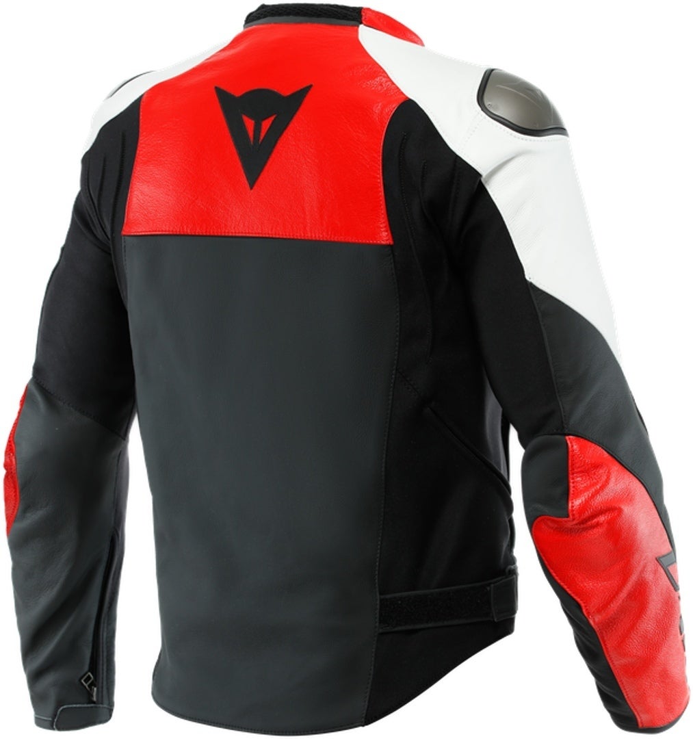 Dainese Sportiva Motorcycle Leather Jacket black/red/white 56 Figure 4
