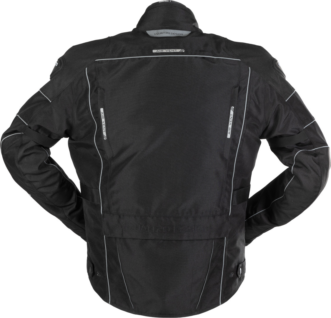 VQuattro Hurry Revestimento têxtil da motocicleta preto S Figura 2