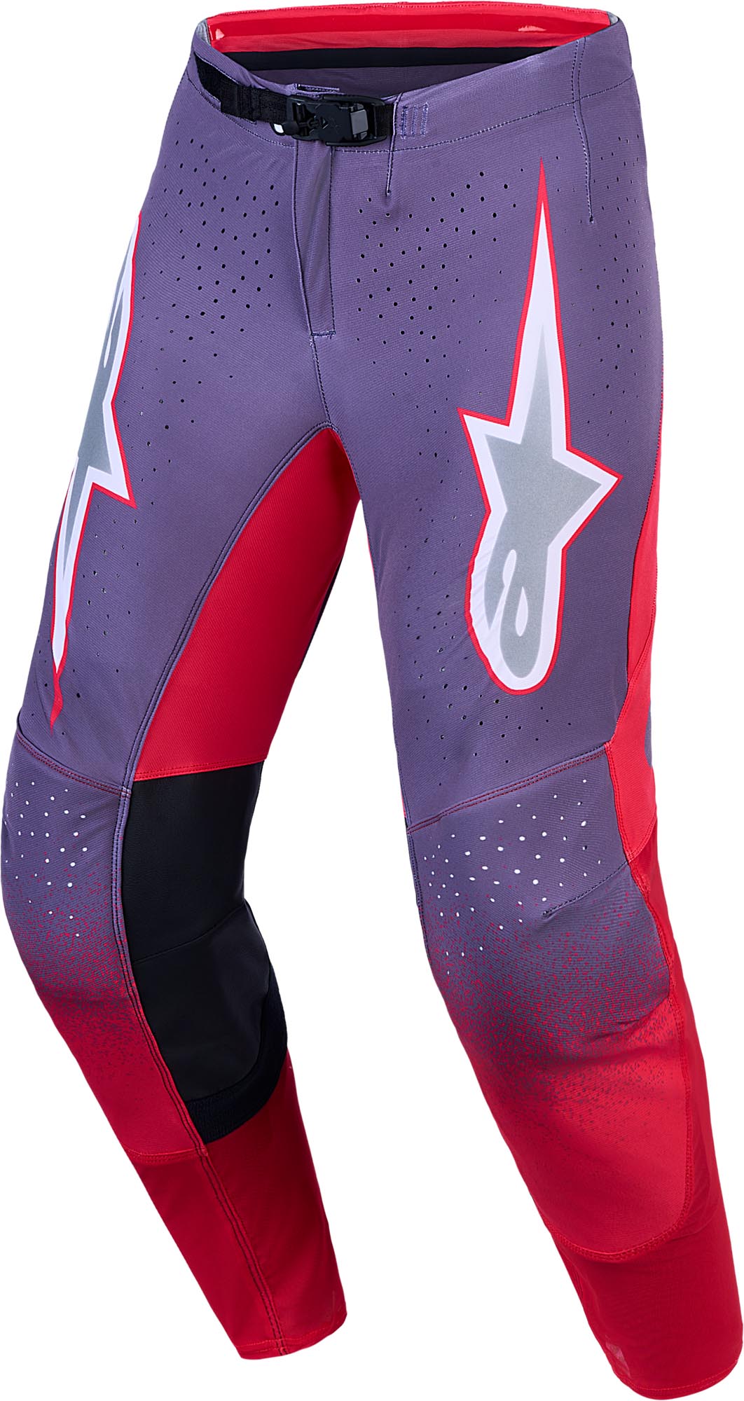 Alpinestars Supertech Hiten AFD Motocross Hose grau/rot 38 Abbildung 1