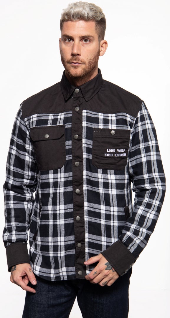 King Kerosin Lone Wolf Camisa de motocicleta Artigo principal Figura 1