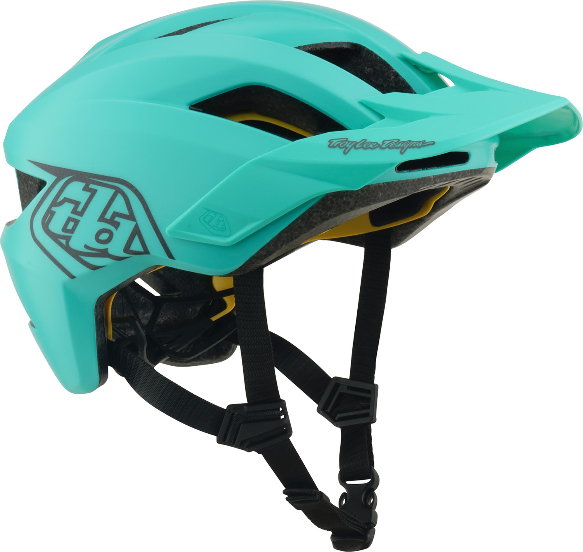 Troy Lee Designs Mips Flowline Point Jeugd Fietshelm turquoise mat 48-53 cm Figuur 2