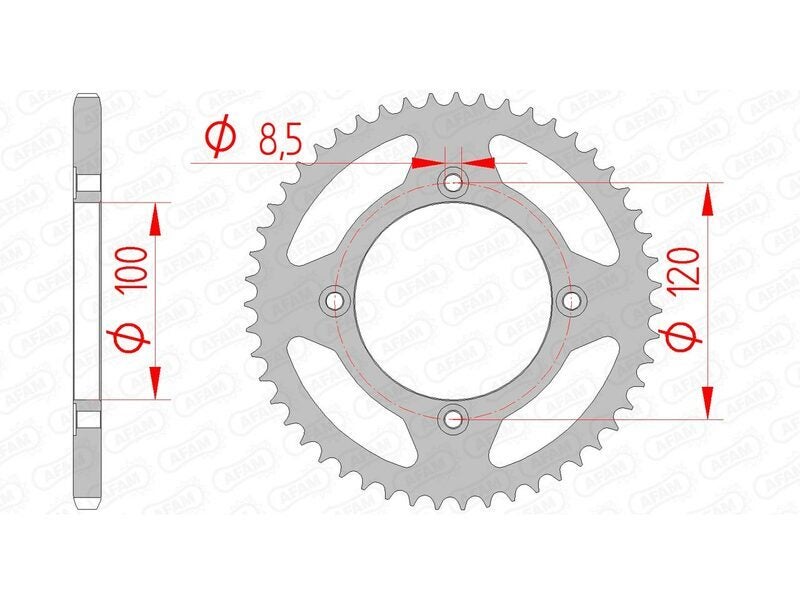 AFAM Kit chaîne A420M 11/50 - couronne standard Figure 3