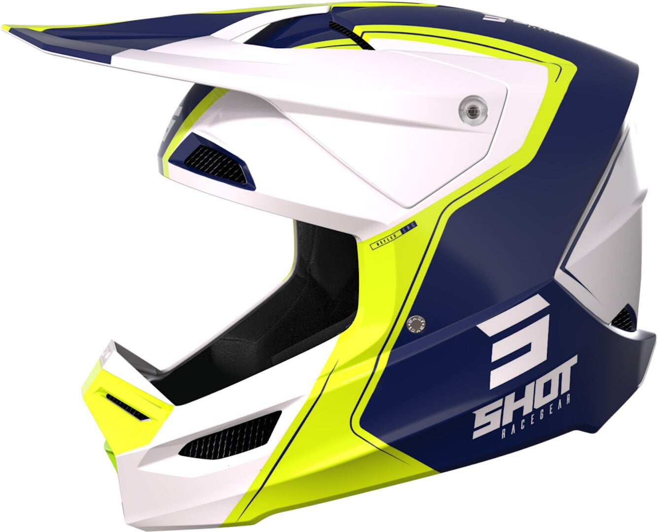 Shot Furious Reflex Capacete de Motocross branco/amarelo/azul L (59/60) Figura 1