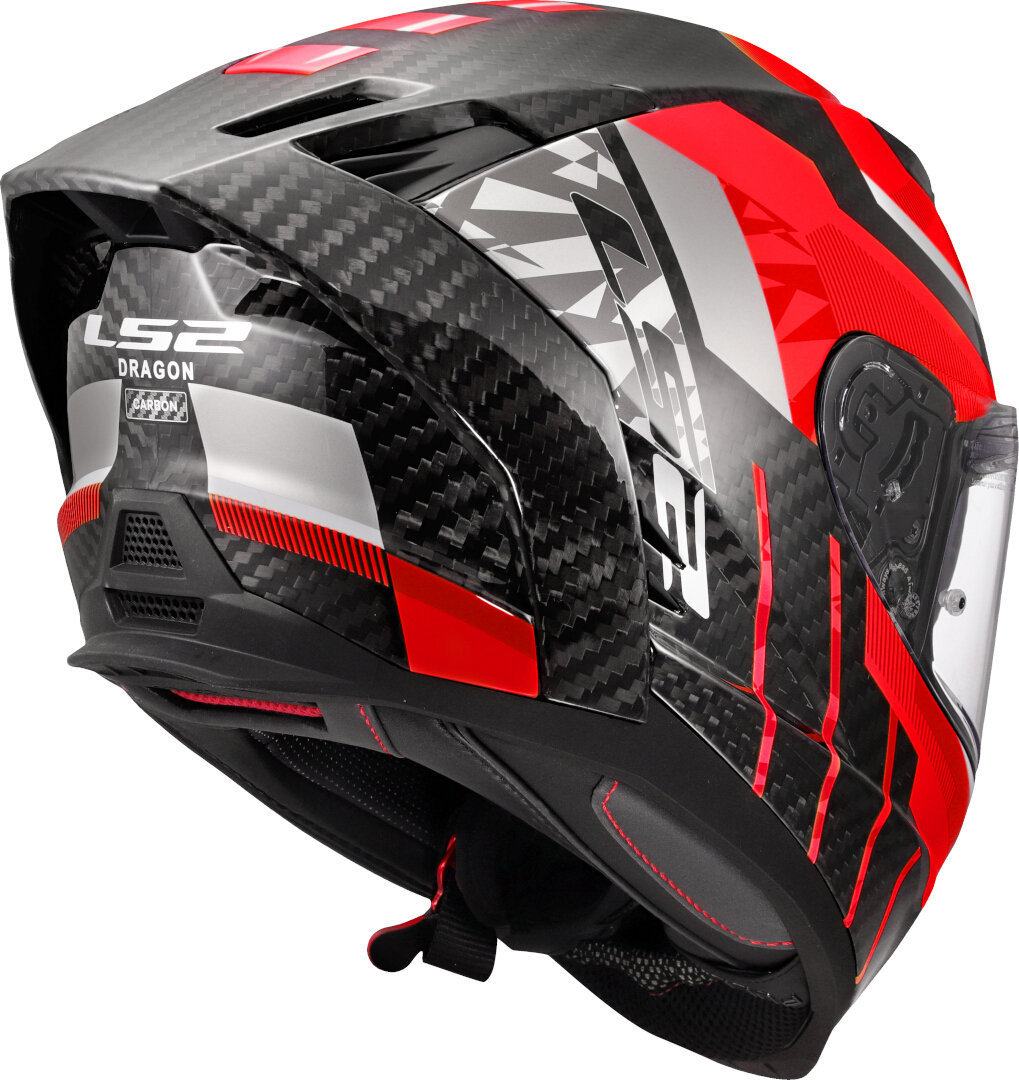 Side view of LS2 FF807 Dragon Trax Carbon Helmet