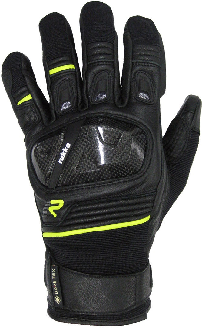 Rukka Ceres 2.0 Gore-Tex Motorfiets handschoenen Zwart/Geel 13 Figuur 1