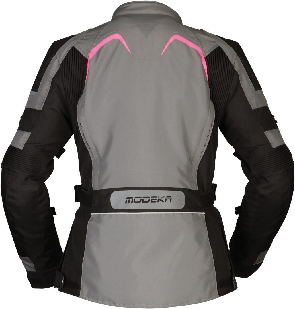 Modeka Elaya Ladies Motorcycle Textile Jacket grey/black 42 Figure 2