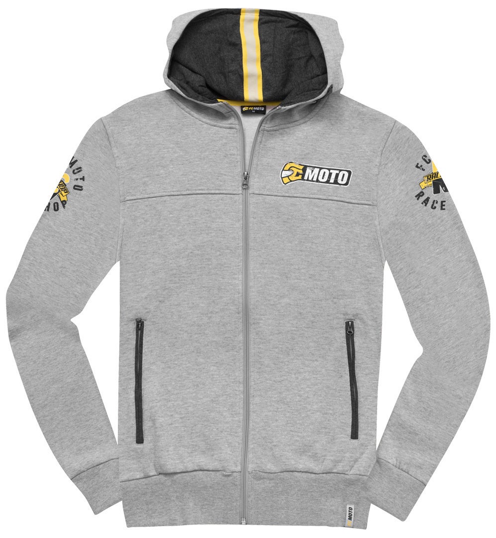 FC-Moto Effortless Zip Hoodie hellgrau M Abbildung 1