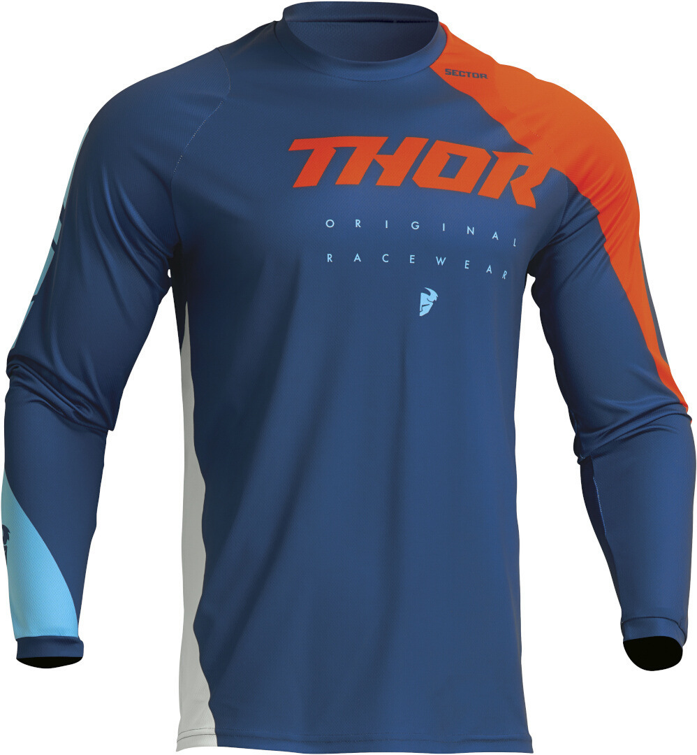 Thor Sector Edge Motocross trøje blå 4XL Figur 1