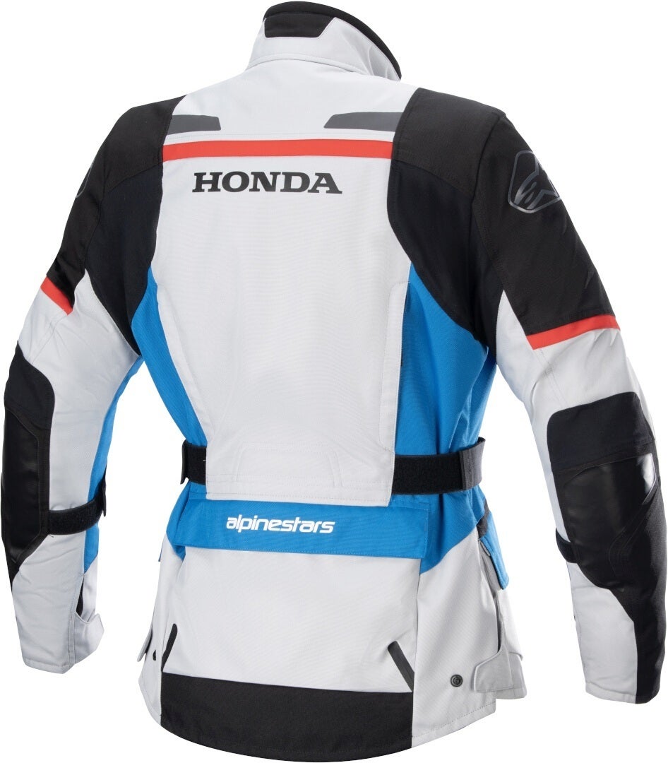 Alpinestars Honda Andes v3 Drystar imperméable dames moto textile veste Gris/Bleu/Rouge M Figure 2