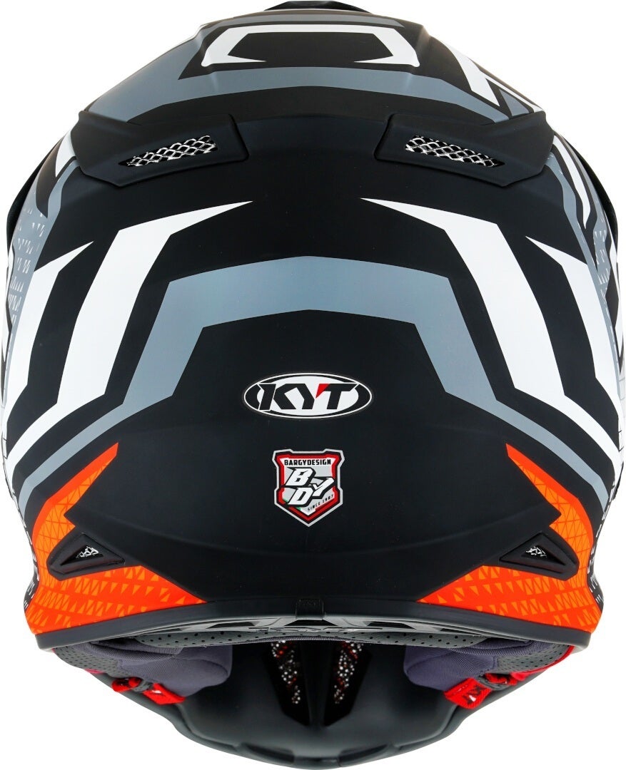 KYT Skyhawk Hyperflow Motorcross Helm grijs mat/oranje XL (61/62) Figuur 5