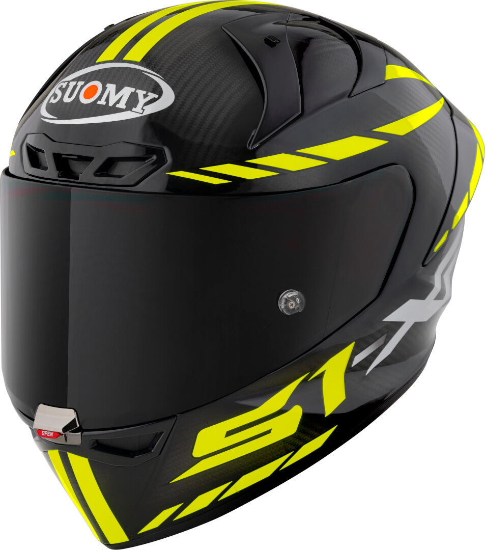 Suomy S1-XR GP Carbon Hypersonic E06 Hjälm svart/gul Förlust (59/60) Figur 1