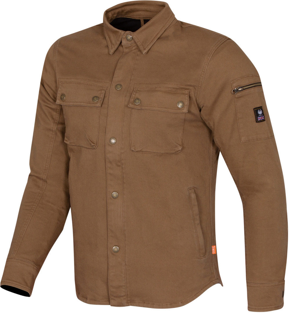 Merlin Brody D3O einlagiges Motorrad Hemd hellbraun 4XL Abbildung 1