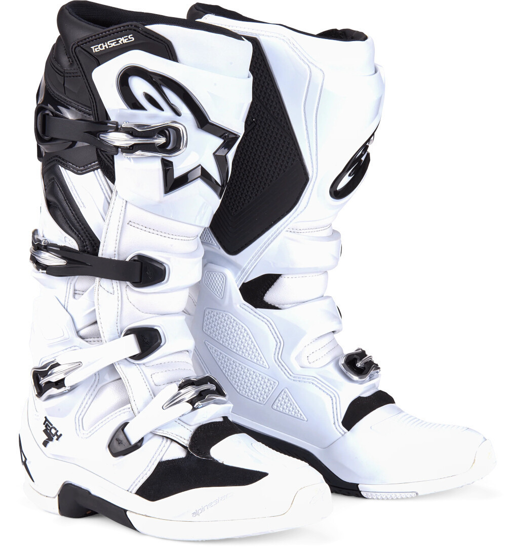 Alpinestars Tech 7 Motokrosové boty bílá/černá 10 (44,5) Obrázek 1