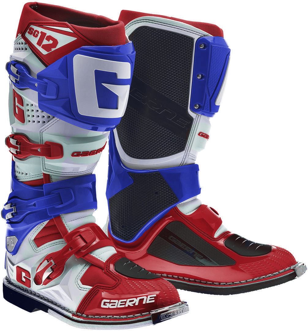 Gaerne SG-12 Motocross Boots white/red/blue 47 Figure 1