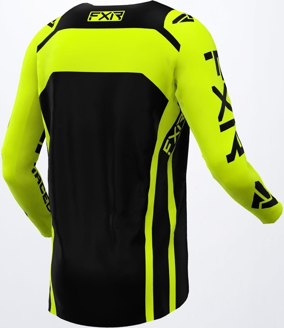 FXR Off-Road RaceDiv Motocross Jersey sort/gul L Figur 2