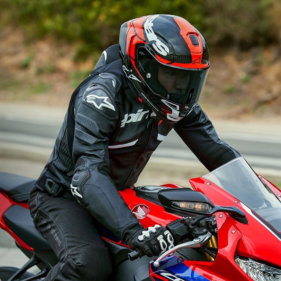 Alpinestars Supertech R10 Element Carbon Helm schwarz/rot/weiß M (57/58) Abbildung 17