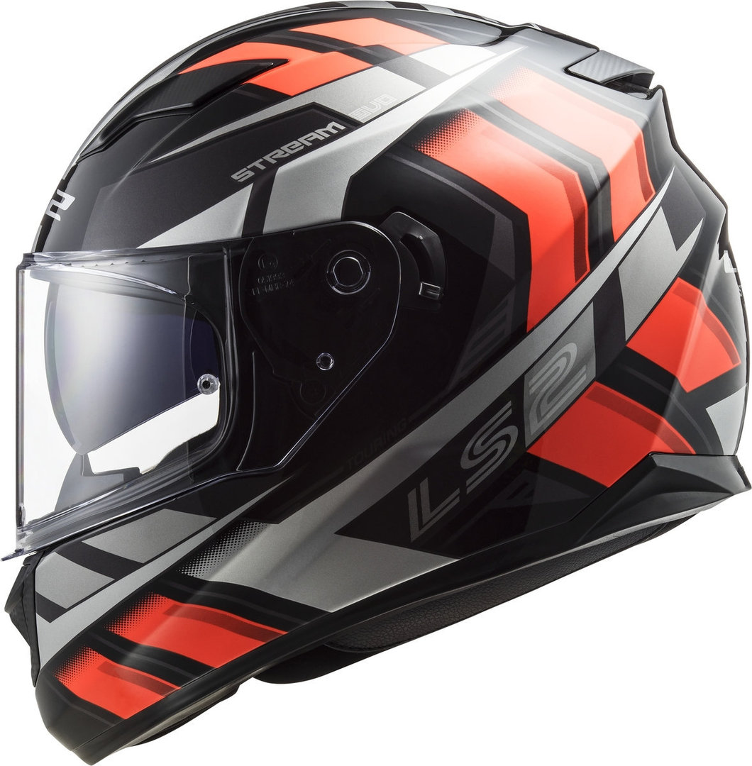 LS2 FF320 Stream Evo Loop Capacete preto/laranja XS (53/54) Figura 4