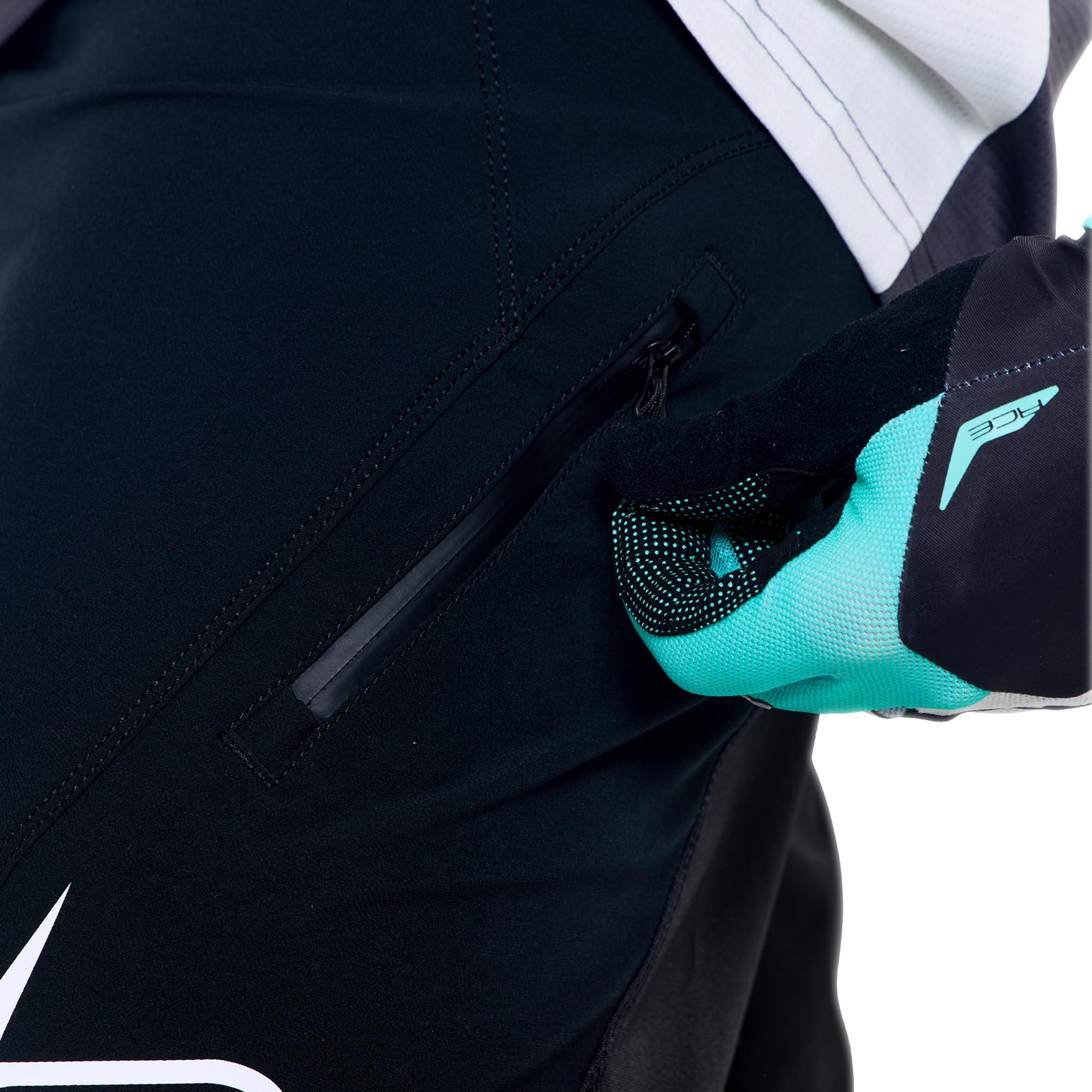 Side view of Troy Lee Designs Sprint Pro Mono Bicycle Pants
