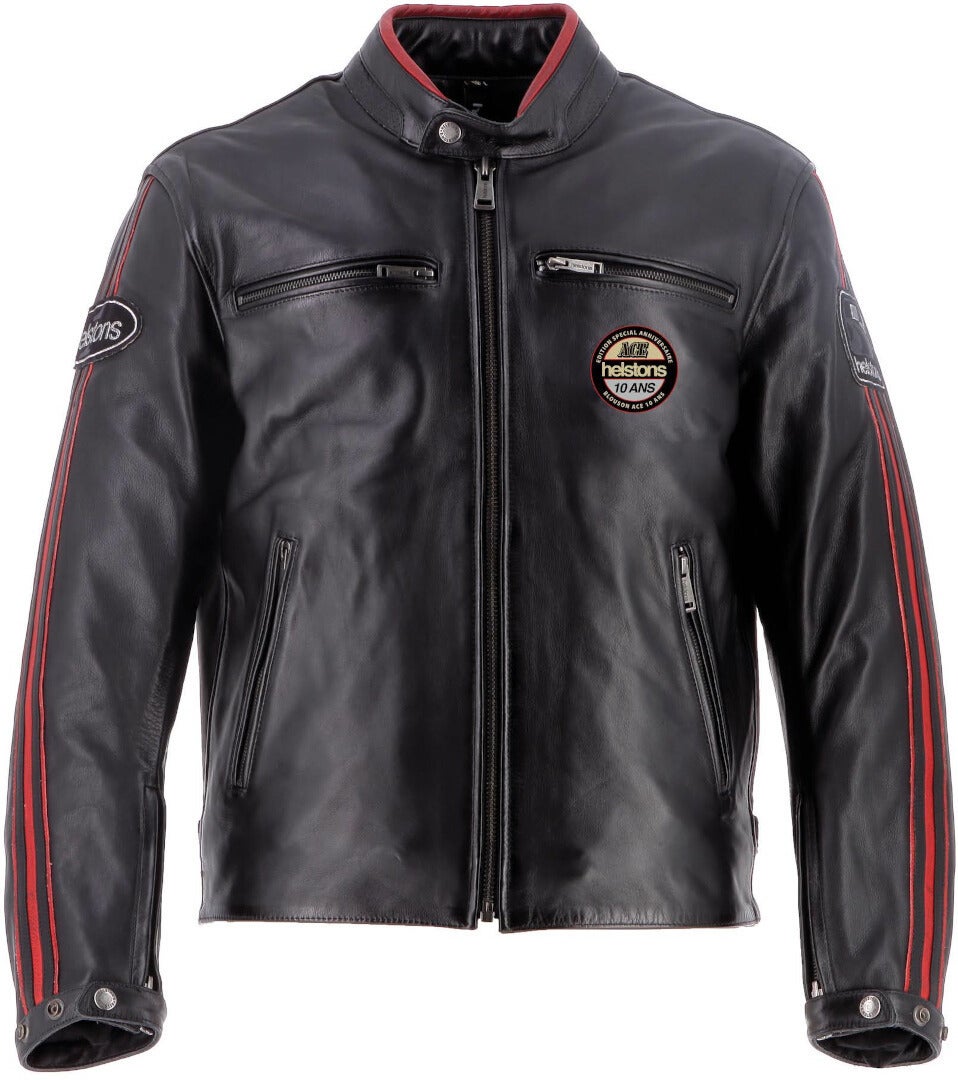 Helstons Ace 10Ans Giacca in pelle moto nero 6XL Figura 1