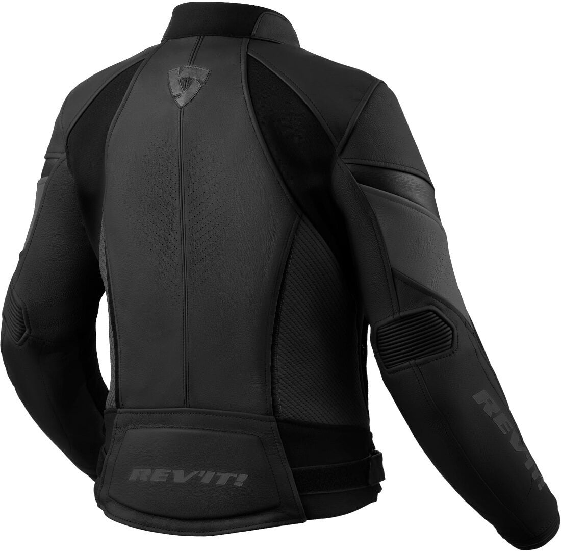 Revit Xena 4 Dame Motorcykel læderjakke sort/grå 36 Figur 2