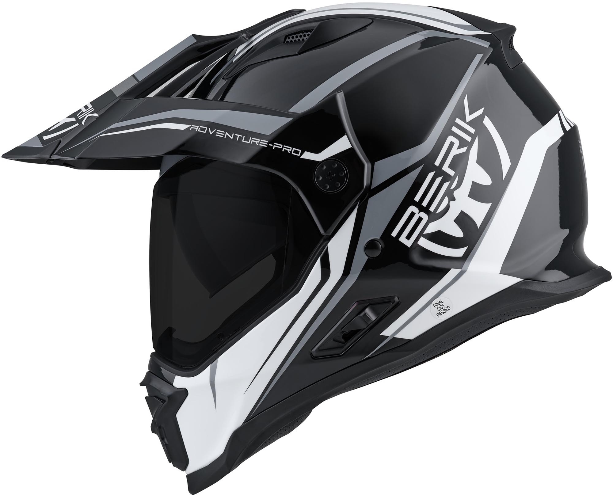 Berik MX313 Volstom Adventure Pro Enduro Hjelm sort/grå/hvid L Figur 3