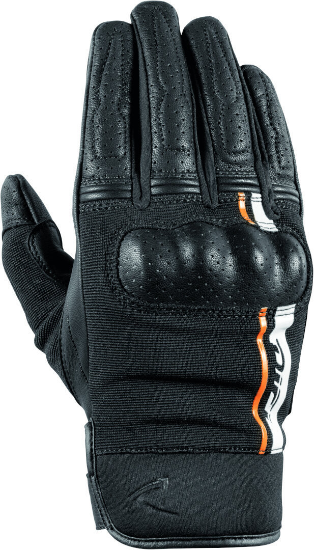 DIFI Reptile perforerede motorcykelhandsker sort/hvid/orange 3XL Figur 1