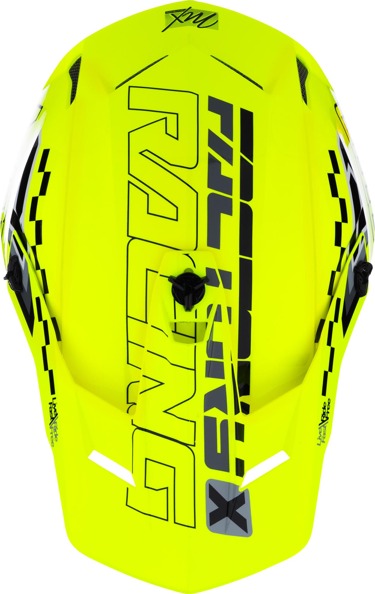 FXR Clutch Race Div Casque de motocross jaune/noir/blanc M Figure 2