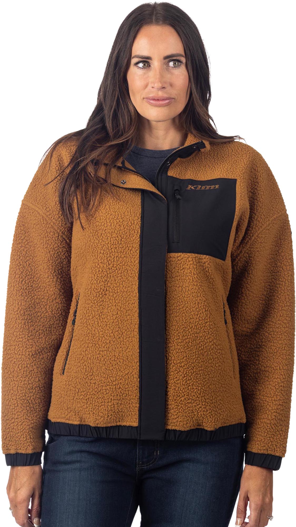 Side view of Klim Sira High Pile Ladies Fleece Jacket