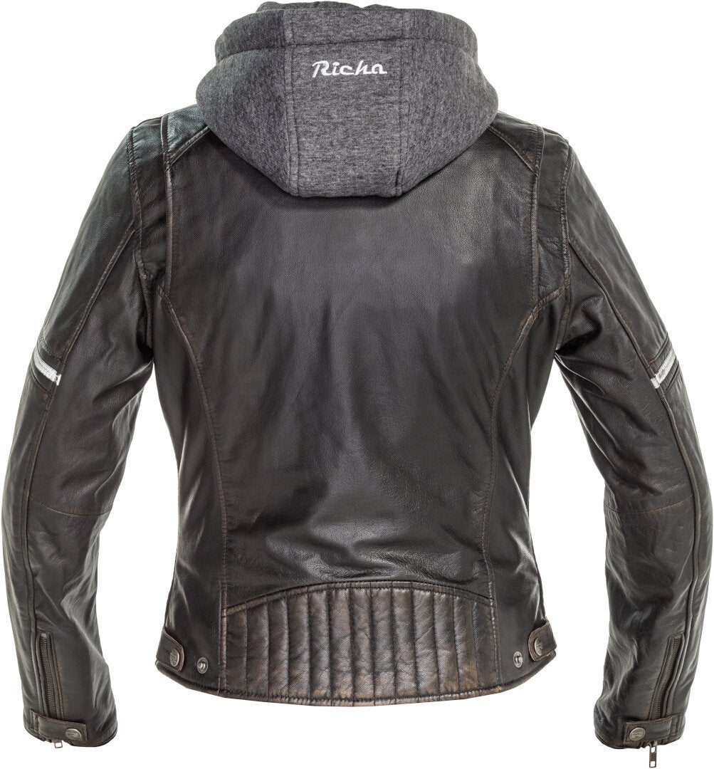 Richa Toulon 2 Damen Motorrad Lederjacke schwarz 44 Abbildung 2