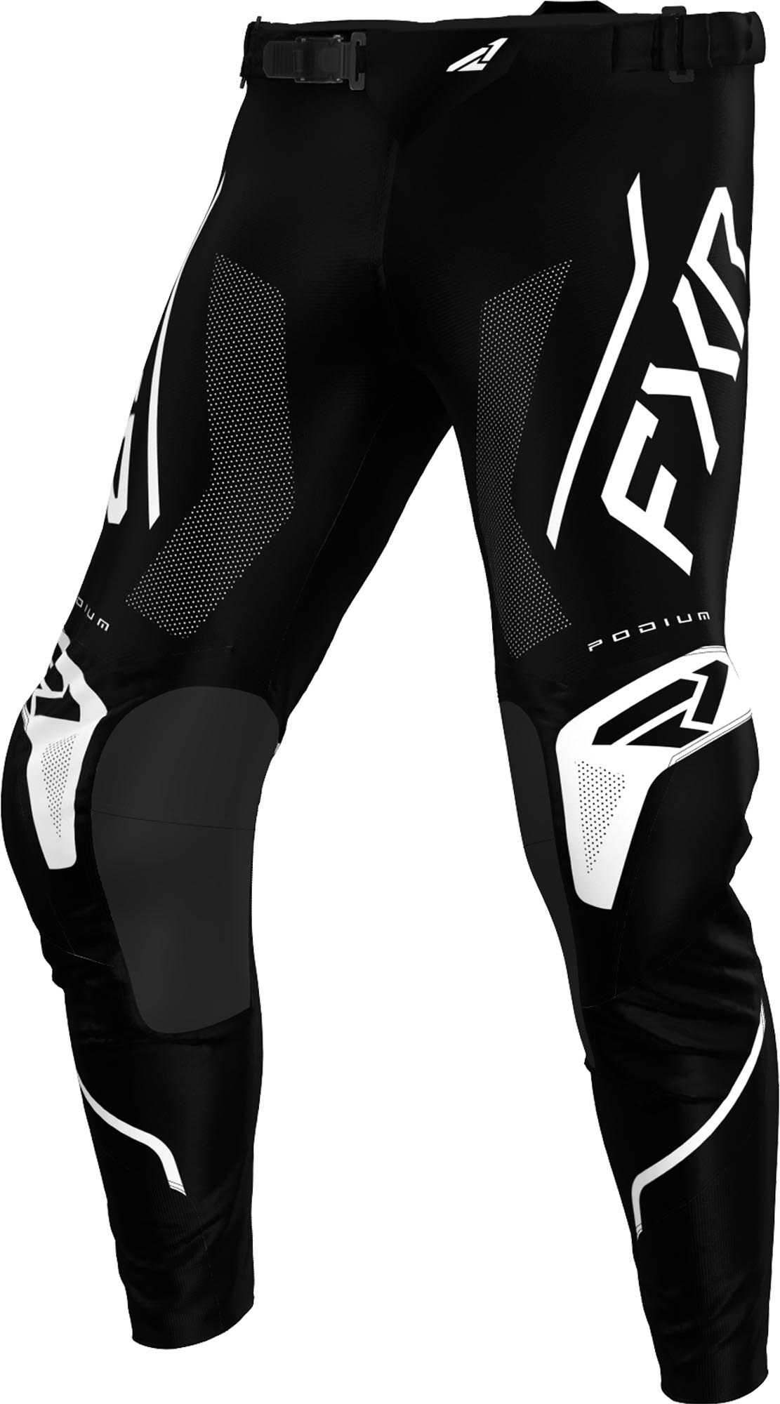 FXR Podium Relay Motocross Hose schwarz/weiß 40 Abbildung 1