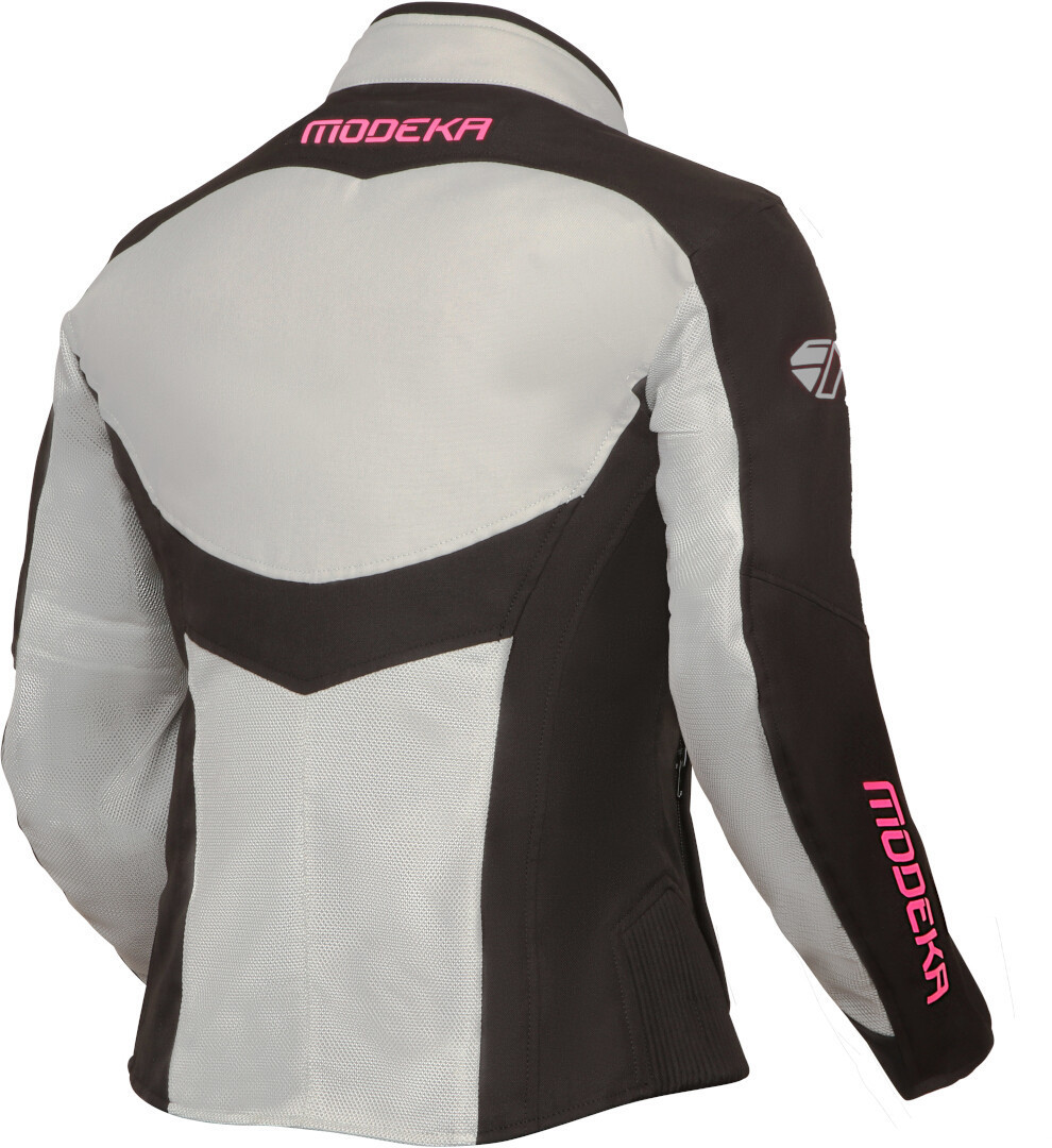 Modeka Emma Air Damen Motorrad Textiljacke hellgrau/schwarz 36 Abbildung 2
