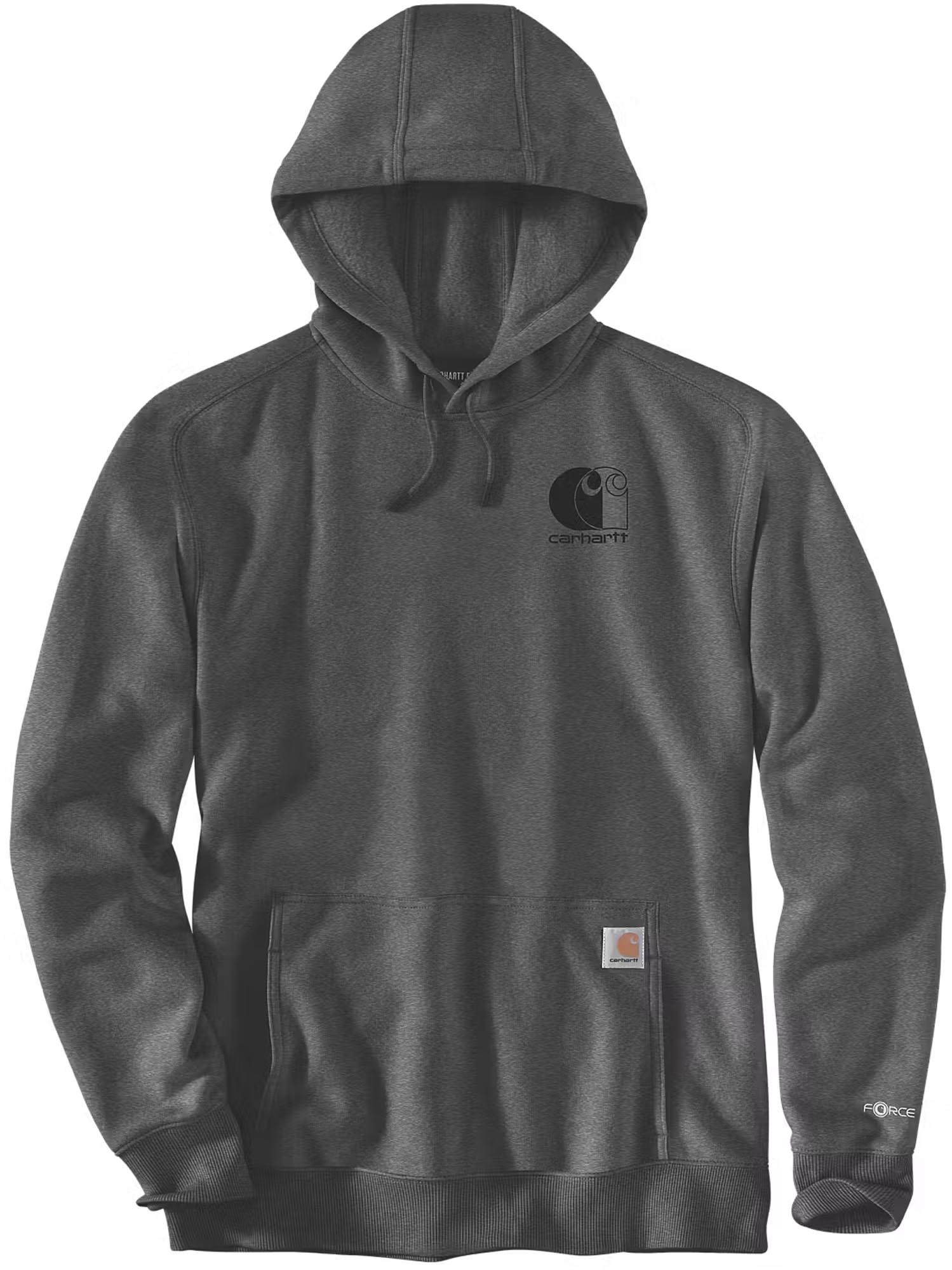 Carhartt Force Logo Sweatshirt Donkergrijs M Figuur 1