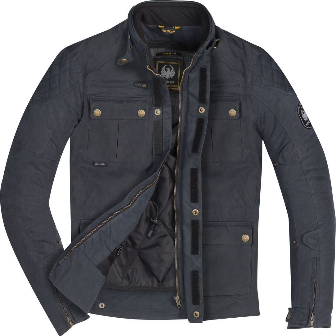Merlin Yoxall II Motorcycle Waxed Jacket navy blue L Figure 2