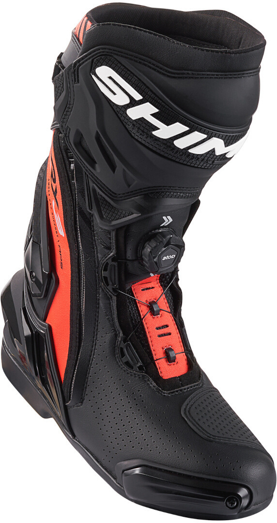 SHIMA VRX-3 perforated Motorcycle Boots black/red/white 48 Figure 2