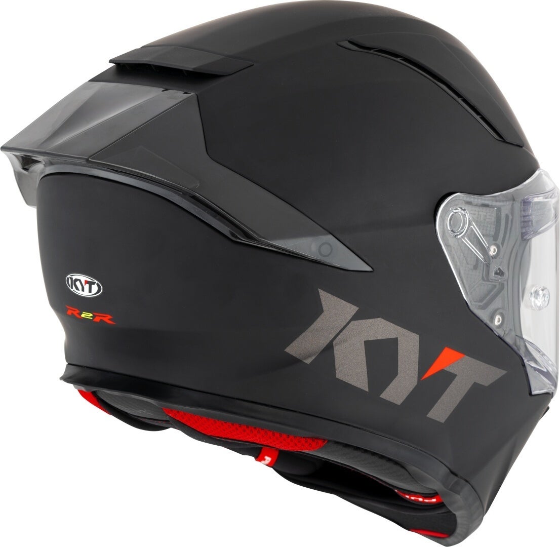 KYT R2R Plain Helm Black Matt S (55/56) Figuur 3