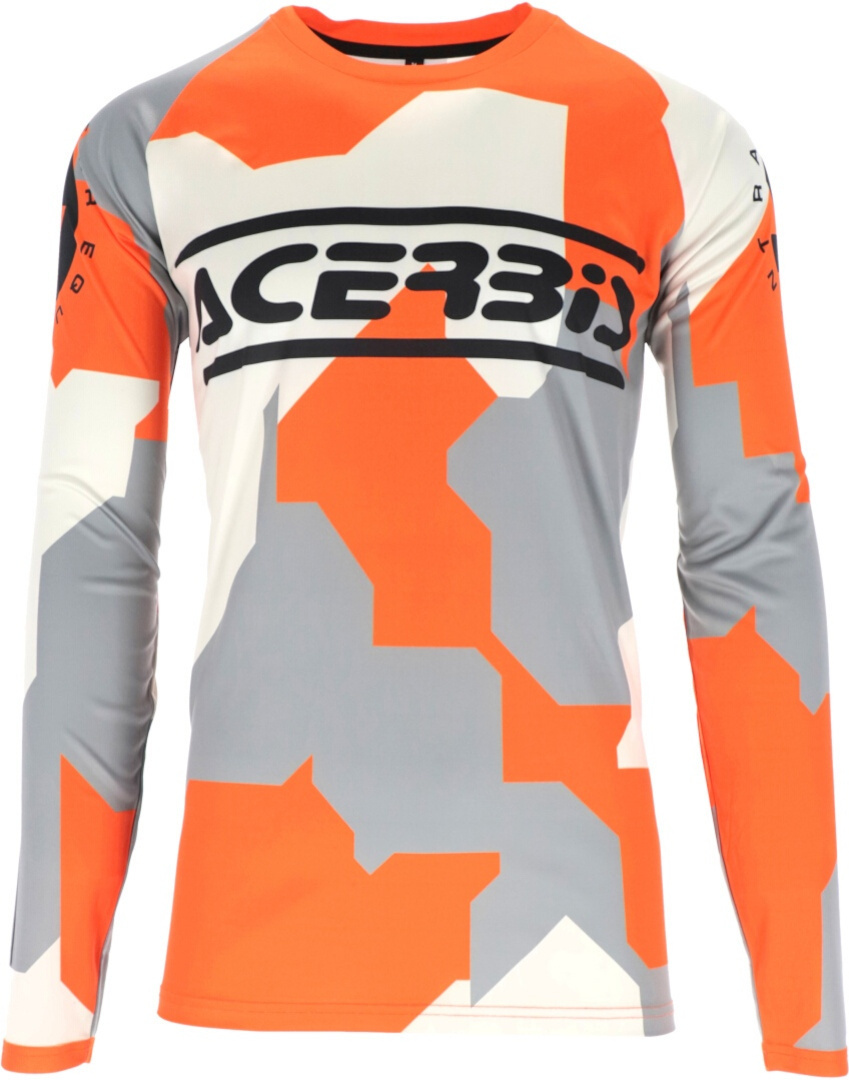 Acerbis MX Linear Sumbawa Motocross Jersey orange/grau M Abbildung 5