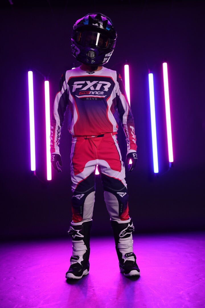 FXR Revo 2025 Calças de motocross para jovens roxo/rosa 26 Figura 5